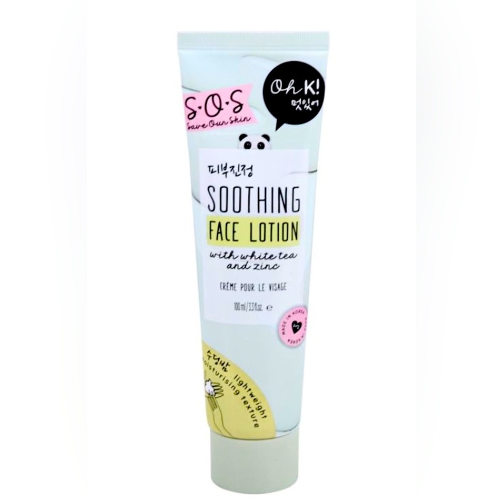 ⭐️5/$25 | Oh K! | SOS Soothing Face Lotion with Tea Tree + Zinc Oxide